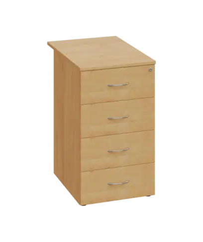 CKCP 1 - 75 kontejner přístavný, 4-zásuvkový, deska 18 mm, centrální zámek, javor horský